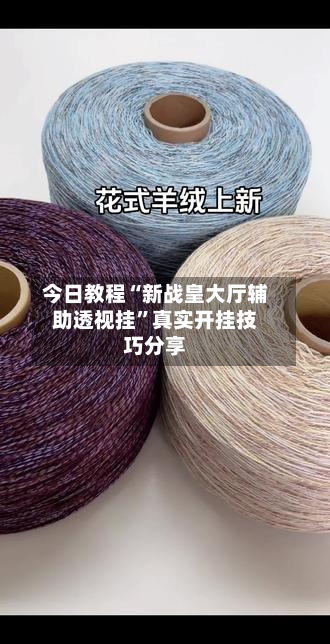 今日教程“新战皇大厅辅助透视挂”真实开挂技巧分享