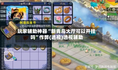 玩家辅助神器“新青鸟大厅可以开挂吗”作弊(透视)透视辅助-第3张图片