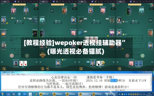 [教程经验]wepoker透视挂辅助器”(曝光透视必备猫腻)-第3张图片