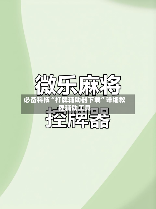 必备科技“打牌辅助器下载”详细教程辅助工具-第3张图片