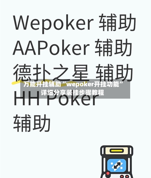 万能开挂辅助“wepoker开挂功能”详细分享装挂步骤教程-第2张图片