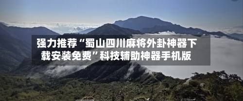 强力推荐“蜀山四川麻将外卦神器下载安装免费”科技辅助神器手机版-第3张图片
