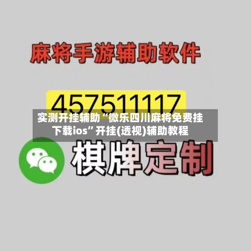 实测开挂辅助“微乐四川麻将免费挂下载ios”开挂(透视)辅助教程
