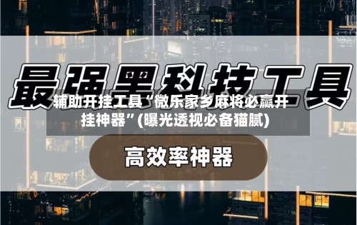 辅助开挂工具“微乐家乡麻将必赢开挂神器”(曝光透视必备猫腻)-第3张图片