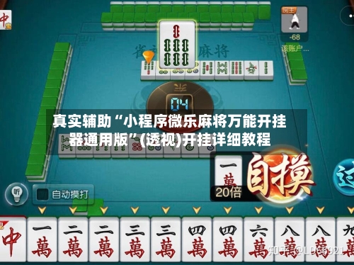 真实辅助“小程序微乐麻将万能开挂器通用版”(透视)开挂详细教程-第3张图片