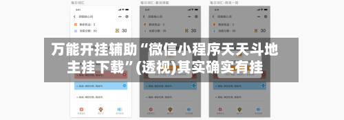 万能开挂辅助“微信小程序天天斗地主挂下载	”(透视)其实确实有挂-第3张图片