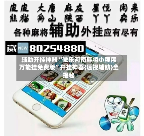 辅助开挂神器“微乐河南麻将小程序万能挂免费版”开挂神器{透视辅助}全揭秘-第3张图片