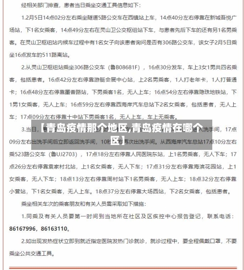 【青岛疫情那个地区,青岛疫情在哪个区】-第3张图片