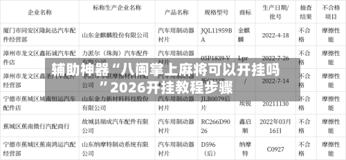 辅助神器“八闽掌上麻将可以开挂吗”2026开挂教程步骤-第3张图片