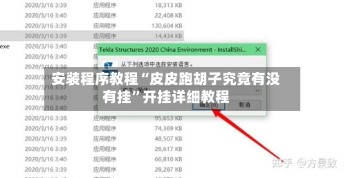 安装程序教程“皮皮跑胡子究竟有没有挂”开挂详细教程-第3张图片