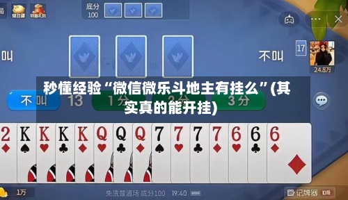 秒懂经验“微信微乐斗地主有挂么”(其实真的能开挂)-第3张图片