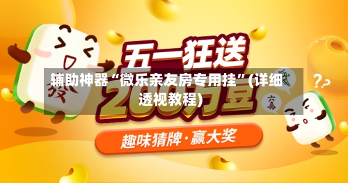 辅助神器“微乐亲友房专用挂”(详细透视教程)-第3张图片