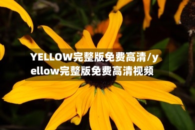 YELLOW完整版免费高清/yellow完整版免费高清视频