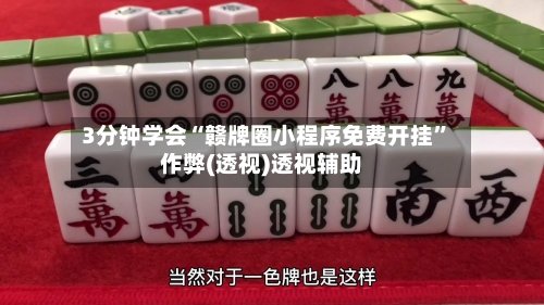 3分钟学会“赣牌圈小程序免费开挂”作弊(透视)透视辅助-第3张图片
