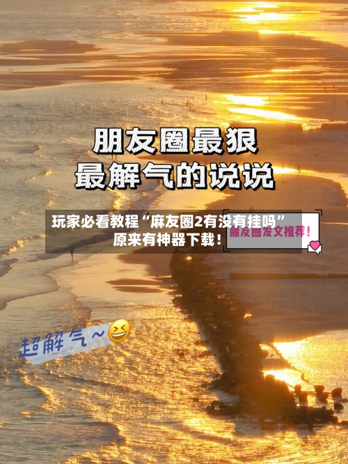 玩家必看教程“麻友圈2有没有挂吗	”原来有神器下载！-第3张图片