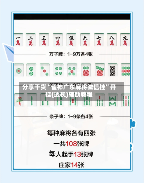 分享干货“雀神广东麻将微信挂	”开挂(透视)辅助教程-第3张图片