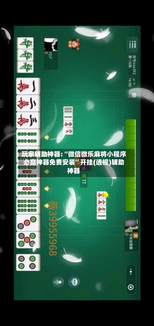 玩家辅助神器:“微信微乐麻将小程序必赢神器免费安装	”开挂(透视)辅助神器-第2张图片
