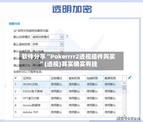 软件分享“Pokerrrr2透视插件购买”(透视)其实确实有挂