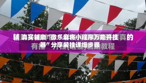 真实辅助“微乐麻将小程序万能开挂器”分享装挂详细步骤-第3张图片