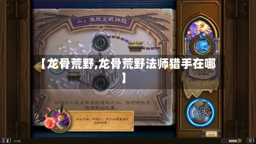 【龙骨荒野,龙骨荒野法师猎手在哪】