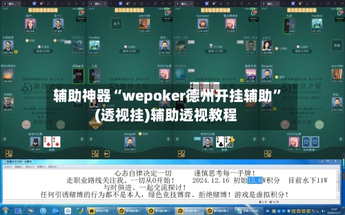 辅助神器“wepoker德州开挂辅助”(透视挂)辅助透视教程-第2张图片