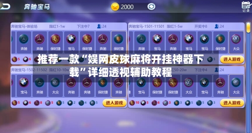 推荐一款“娱网皮球麻将开挂神器下载”详细透视辅助教程-第2张图片