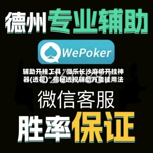 辅助开挂工具“微乐长沙麻将开挂神器(透视)”揭秘透视辅助万能挂用法-第2张图片