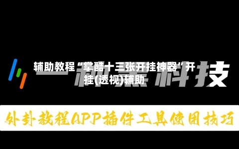 辅助教程“掌酷十三张开挂神器”开挂(透视)辅助
